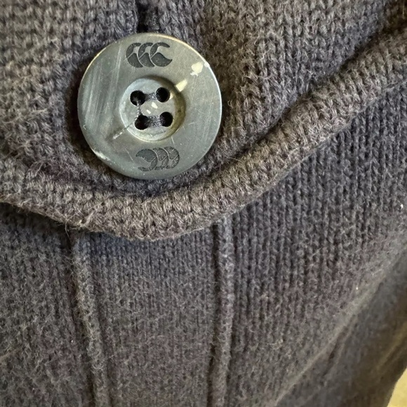 Canterbury of New Zealand M Mens Blue Button up Cardigan Sweater Academia $168 - Picture 9 of 12